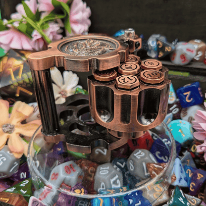 Revolver Dice Holder with Metal bullet dice