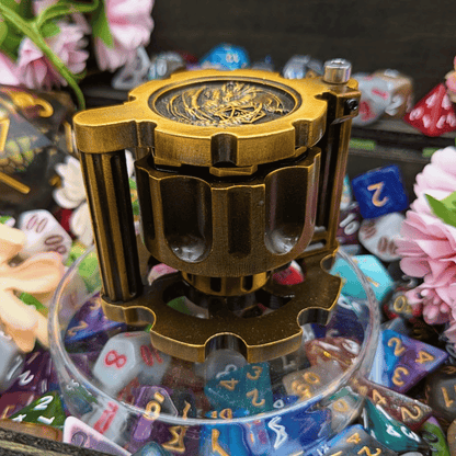 Revolver Dice Holder with Metal bullet dice