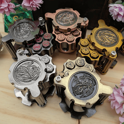 Revolver Dice Holder with Metal bullet dice