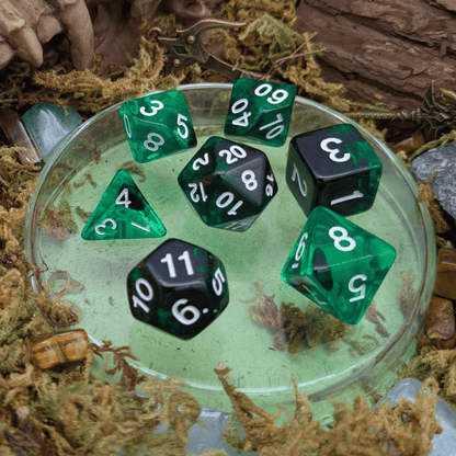 Green Smoke Dice Set