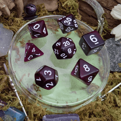 Purple Smoke Dice Set