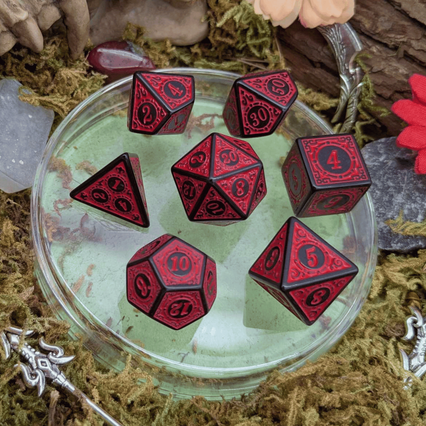 Red Zoltar Dice Set