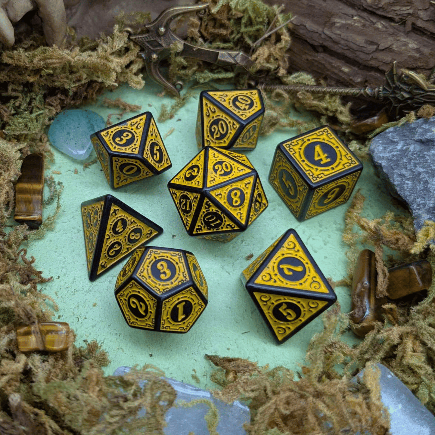 Yellow Zoltar Dice Set