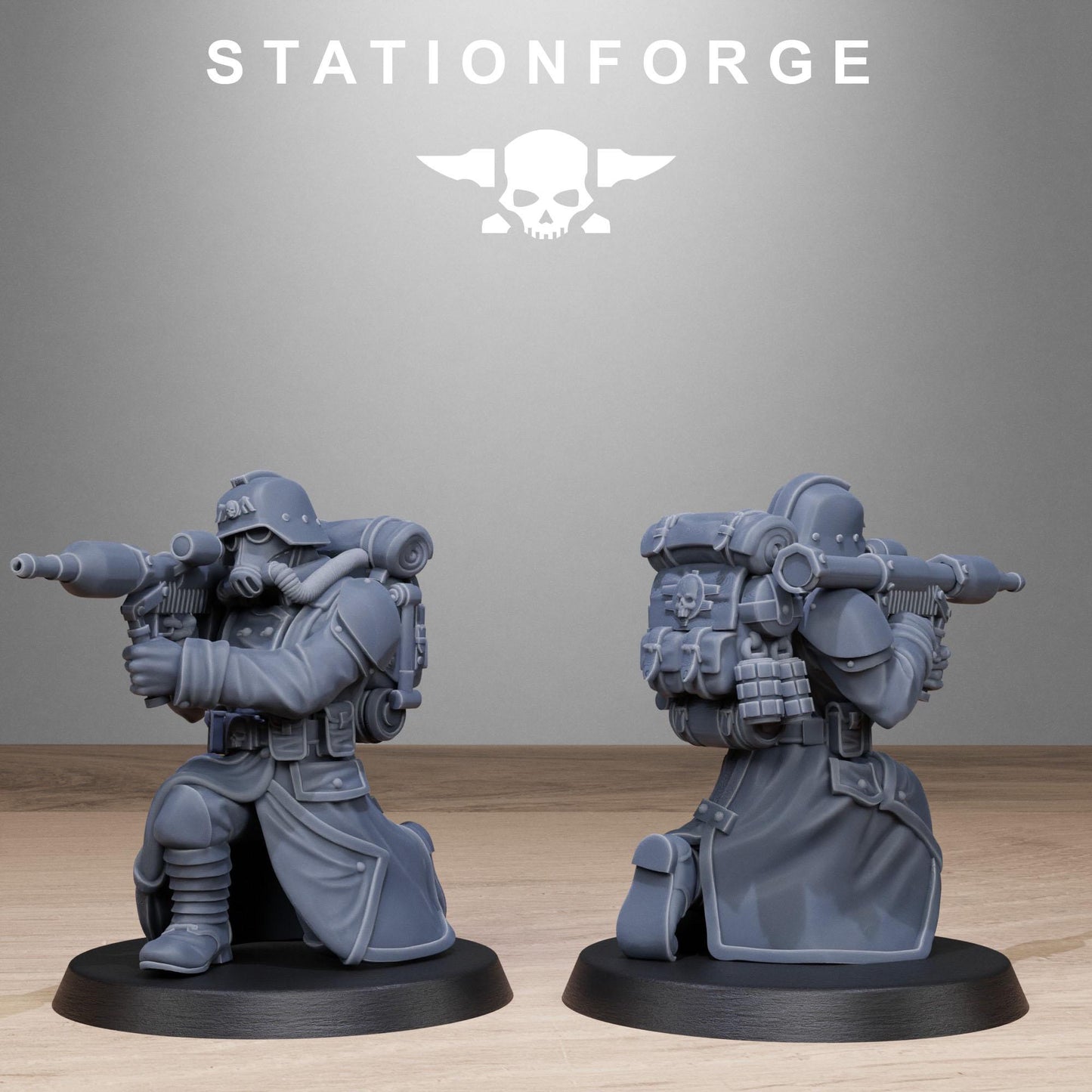 Station Forge GrimGuard_Rocketers 3d printed proxie Wargames