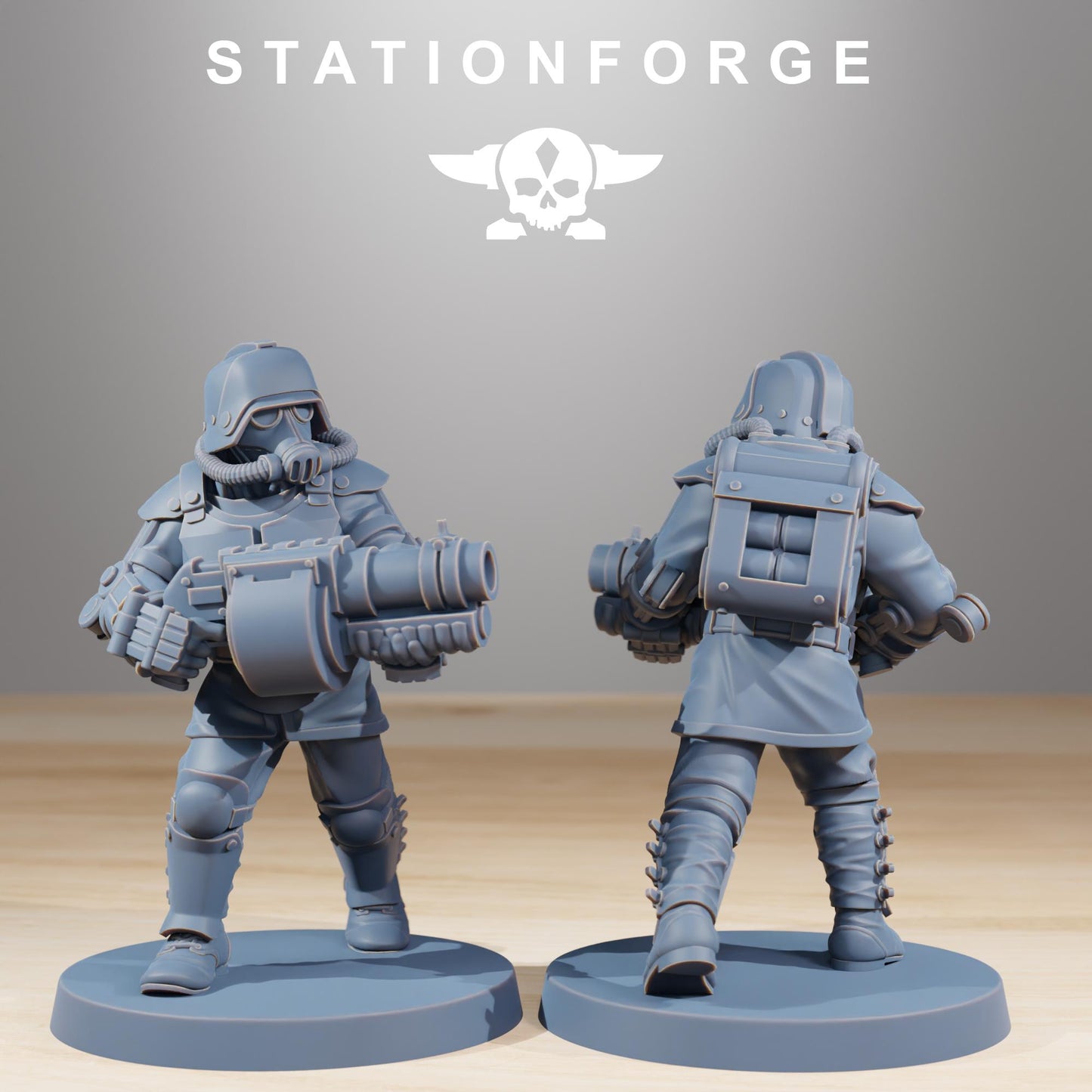 Station Forge Grimguard Commandos 3d printed proxie Wargames
