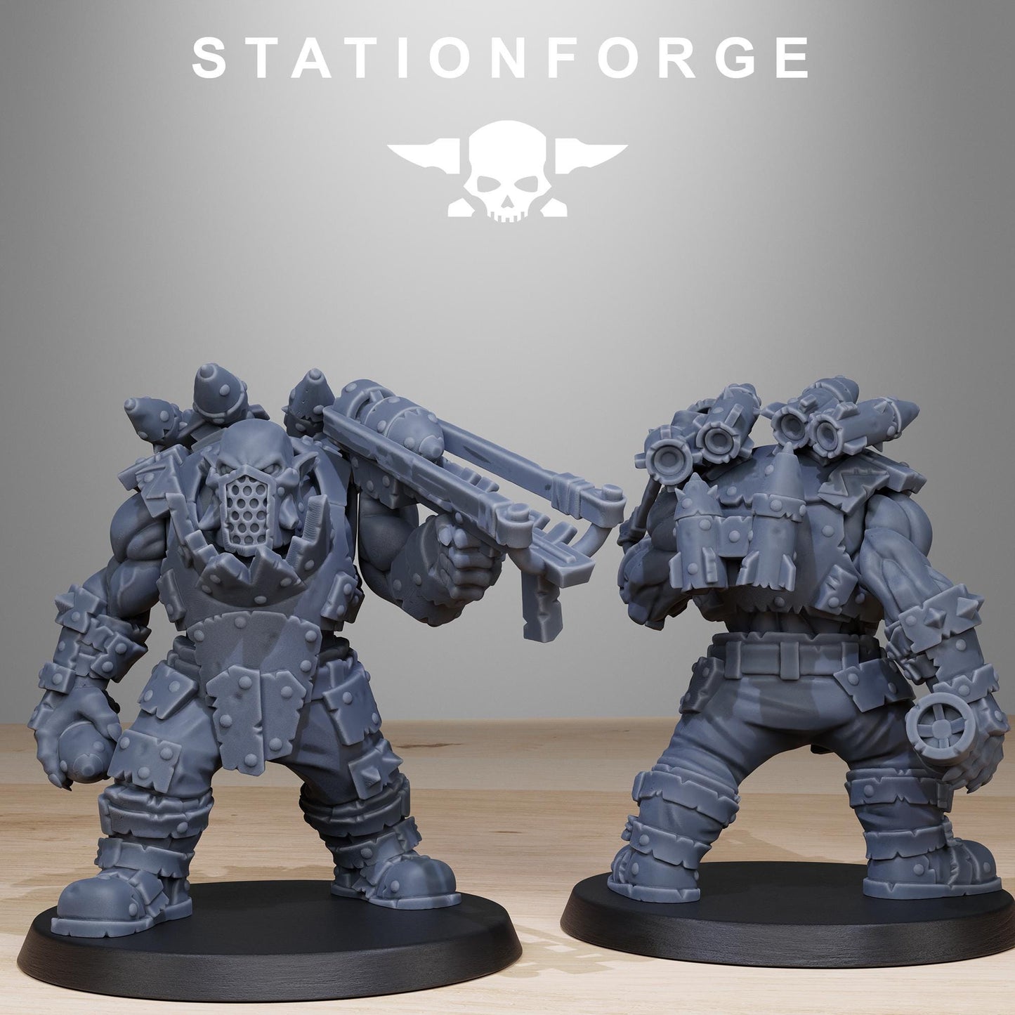 Station Forge Orkaz Smashers 3d printed proxie Wargames