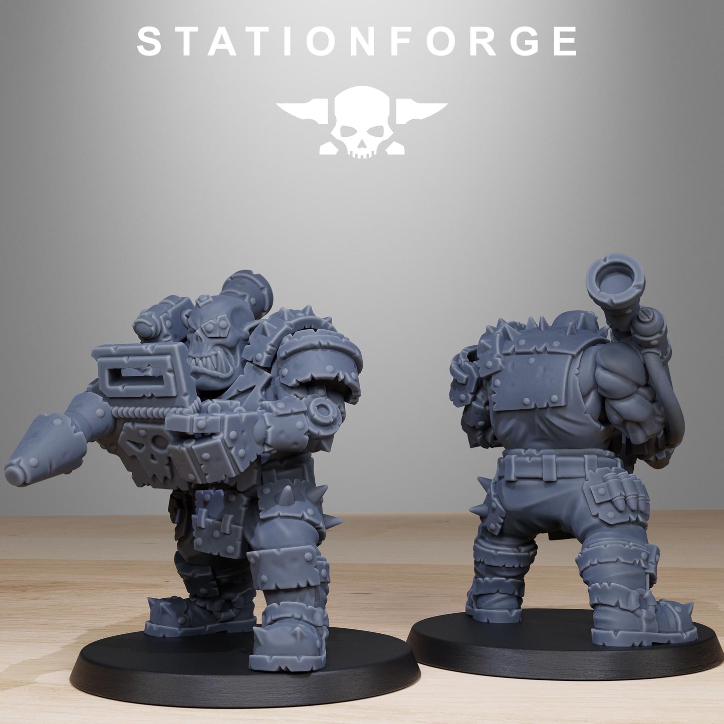 Station Forge Orkaz Smashers 3d printed proxie Wargames