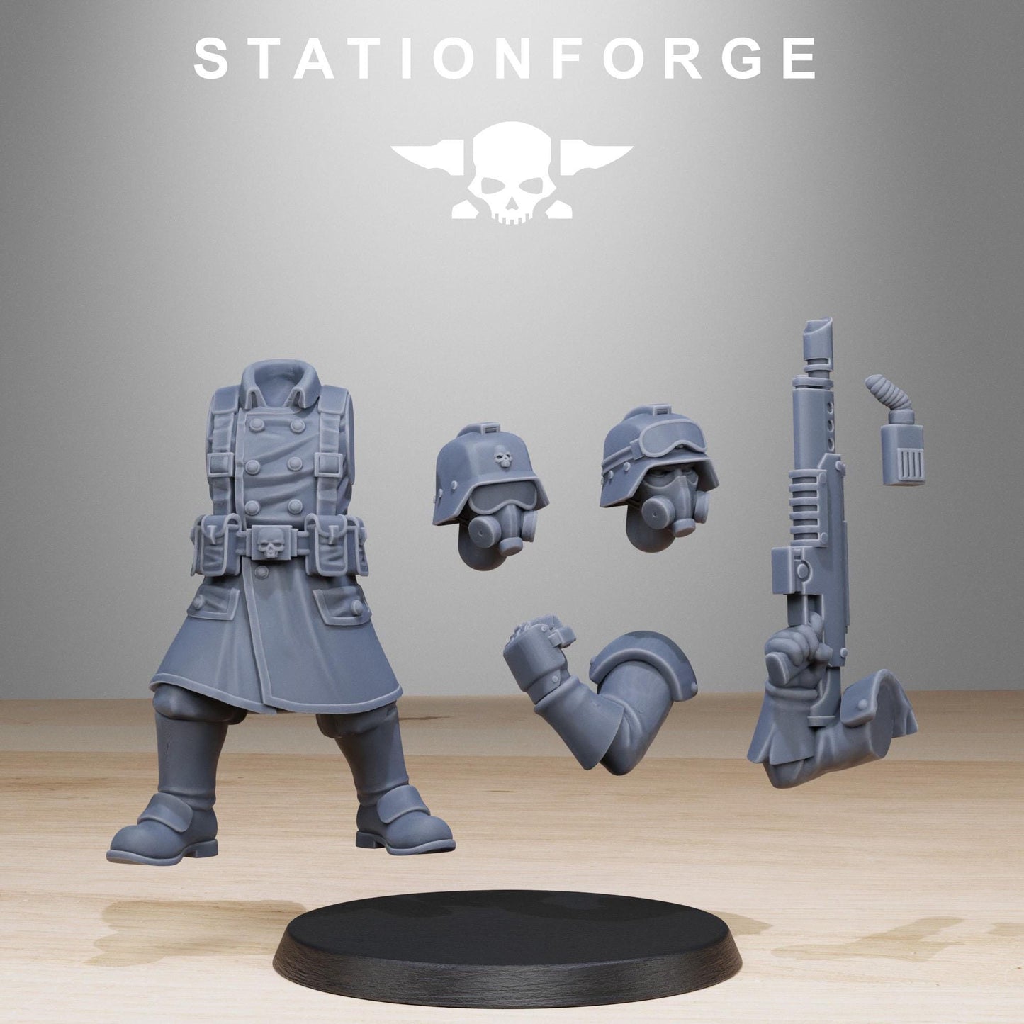 Station ForgeGrimguard Militants 3d printed proxie Wargames Minitures