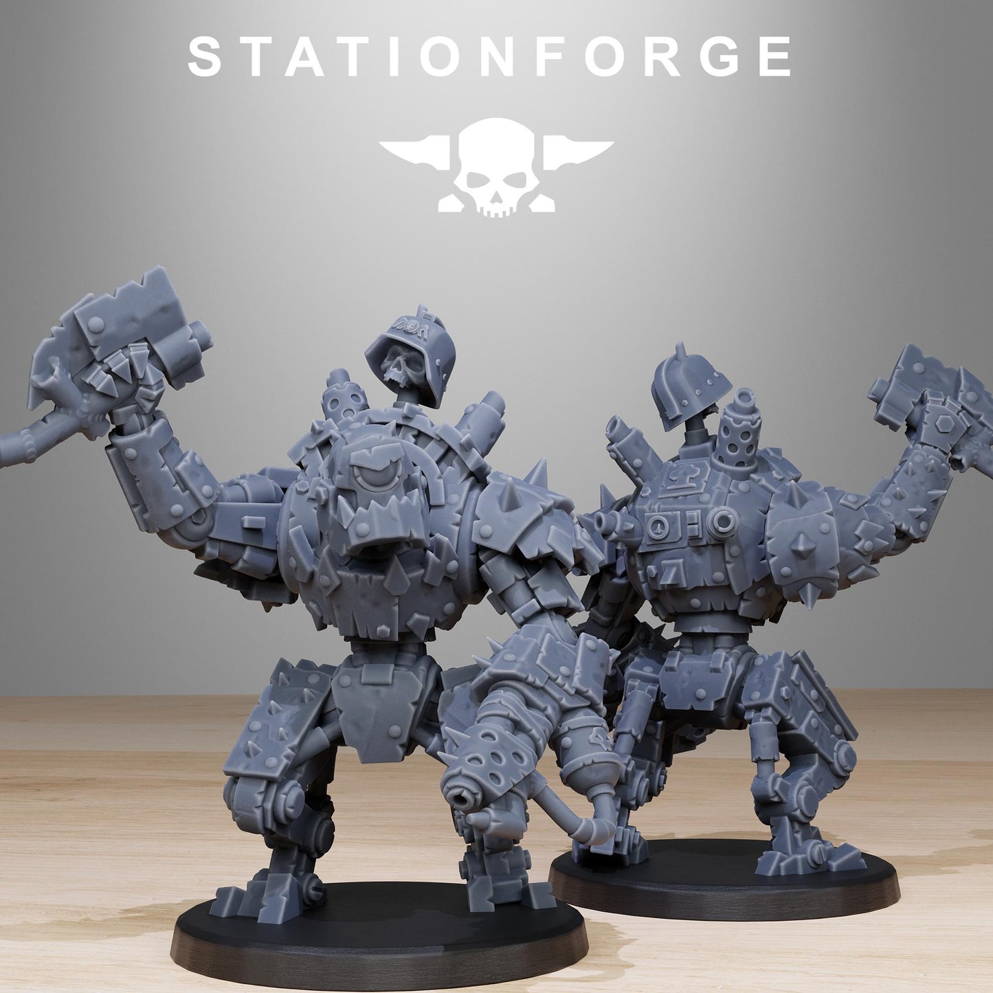 Station Forge Orkaz Bots Infantry 3d printed proxie Wargames