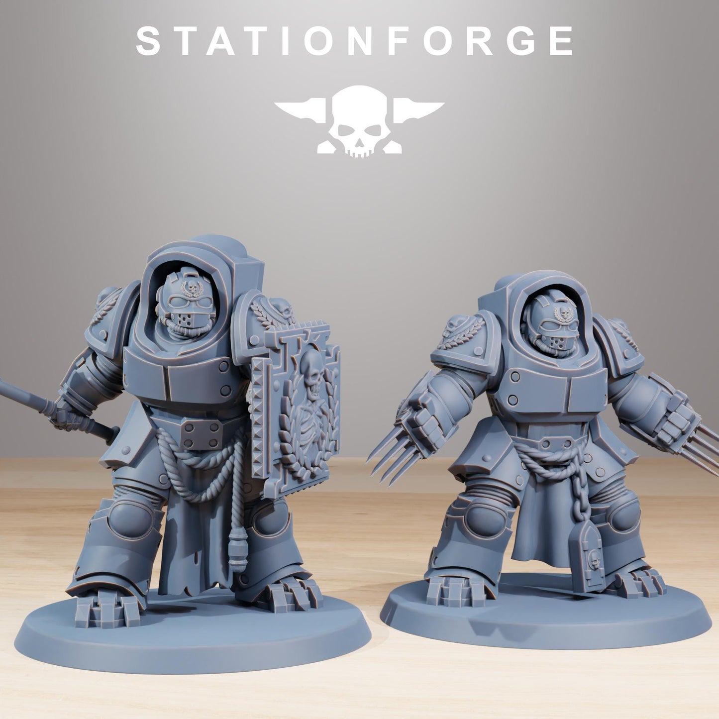 Station Forge Socratis Vanguard Melee unit 3d printed proxie Wargames / Marines