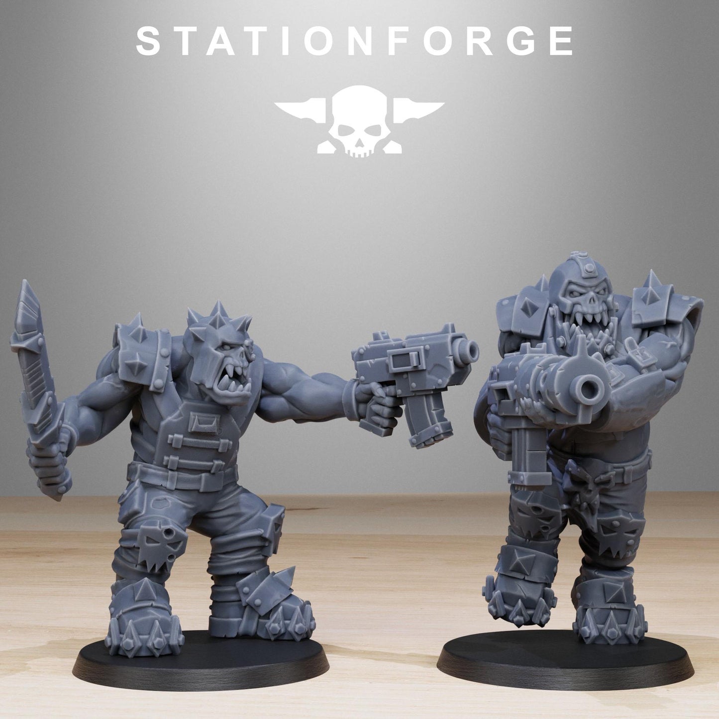 Station Forge Orkaz Spec Team 3d printed proxie Wargames minitures rpg
