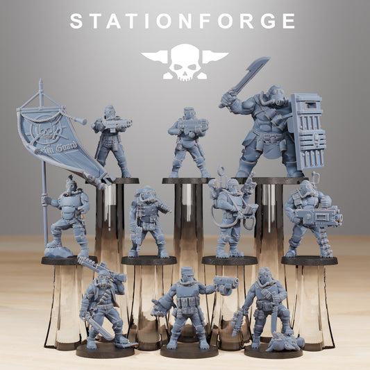 Station Forge GrimGuard Hunters 3d printed proxie Wargames