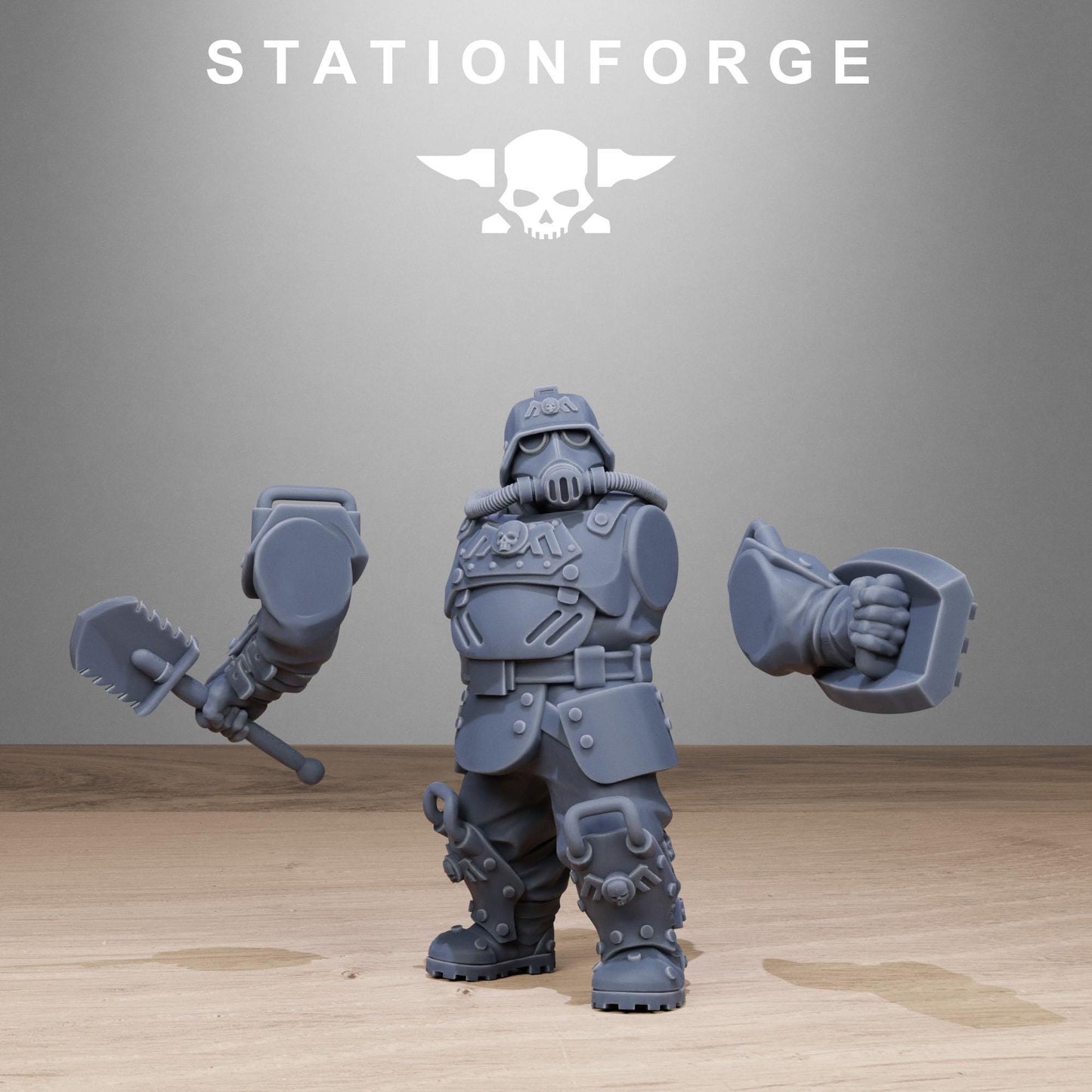 Station Forge GrimGuard_Armored_Mutants 3d printed proxie Wargames