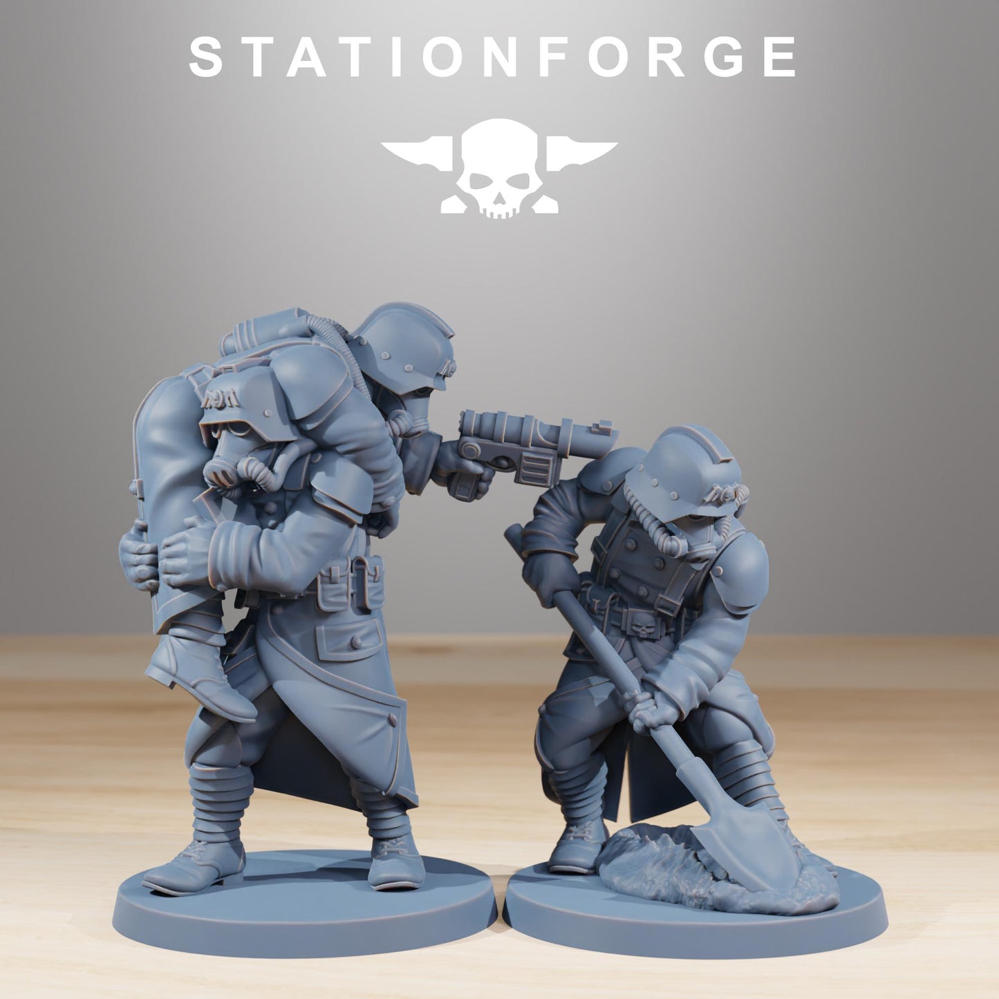 Station Forge GrimGuard Casualties 3d printed proxie Wargames