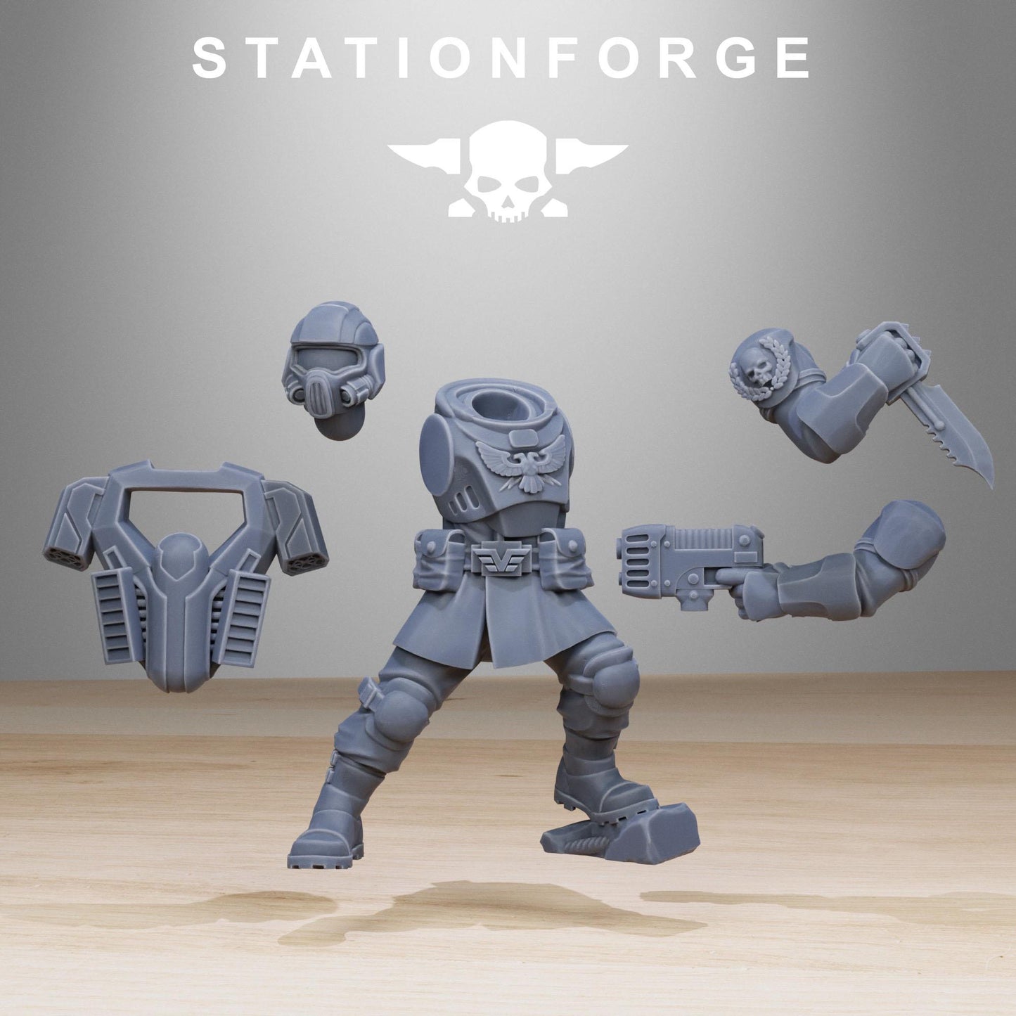 Station Forge Vaskar_Jump_Squad Proxy minitures Tabletop RPG Wargaming