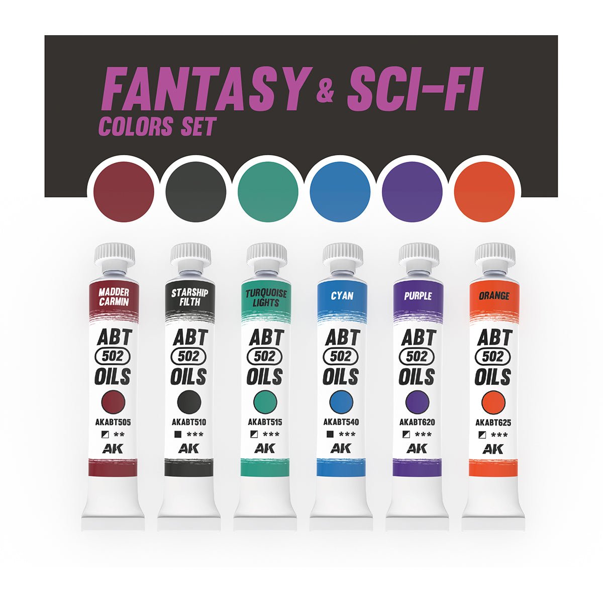 Abteilung 502 Oil Paints - Fantasy & Sci-Fi Colors Set (AKABT310)