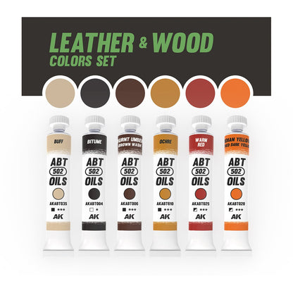 Abteilung 502 Oil Paints - Leather & Wood Colors Set (AKABT311)