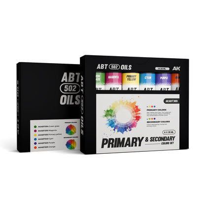 Abteilung 502 Oil Paints - Primary & Secondary Colors Set (AKABT309)