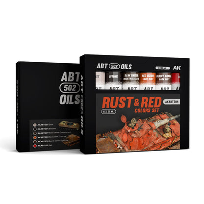 Abteilung 502 Oil Paints - Rust & Red Colors Set (AKABT304)