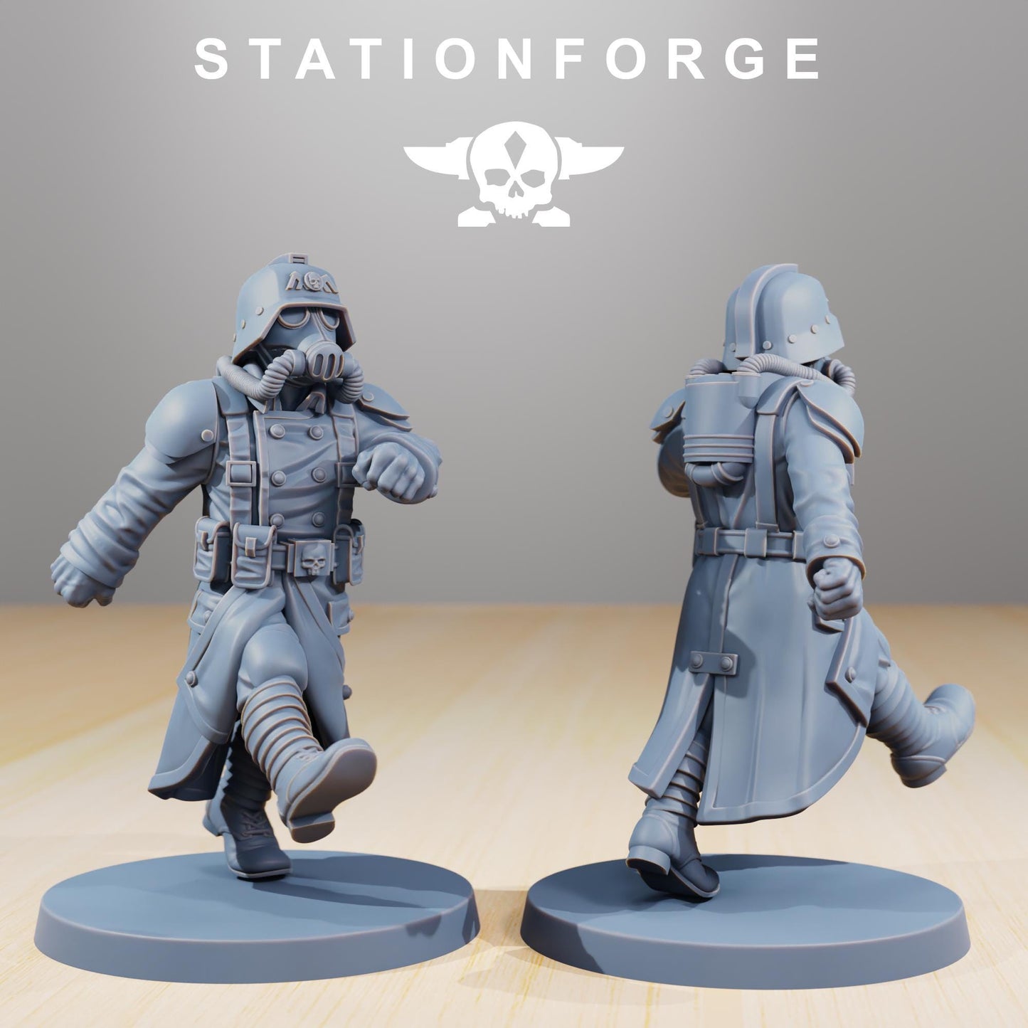 Station Forge Grimguard Marching Poses 3d printed proxie Wargames