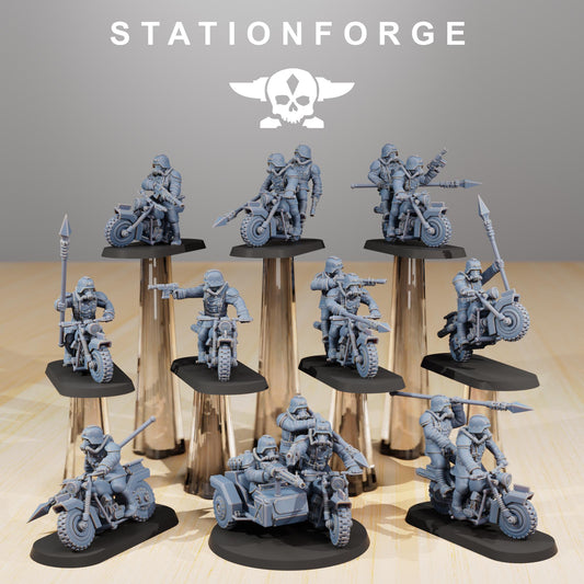 Station Forge GrimGuard Death Bikers  3d printed proxie Wargames