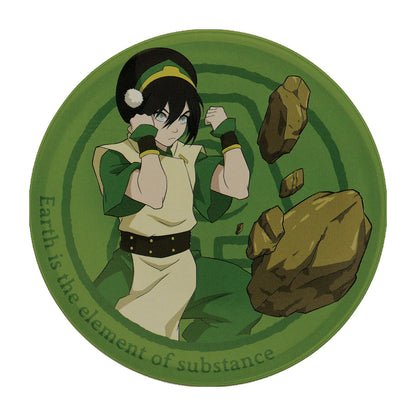 Airbender Set of 4 Embossed Metal Coasters