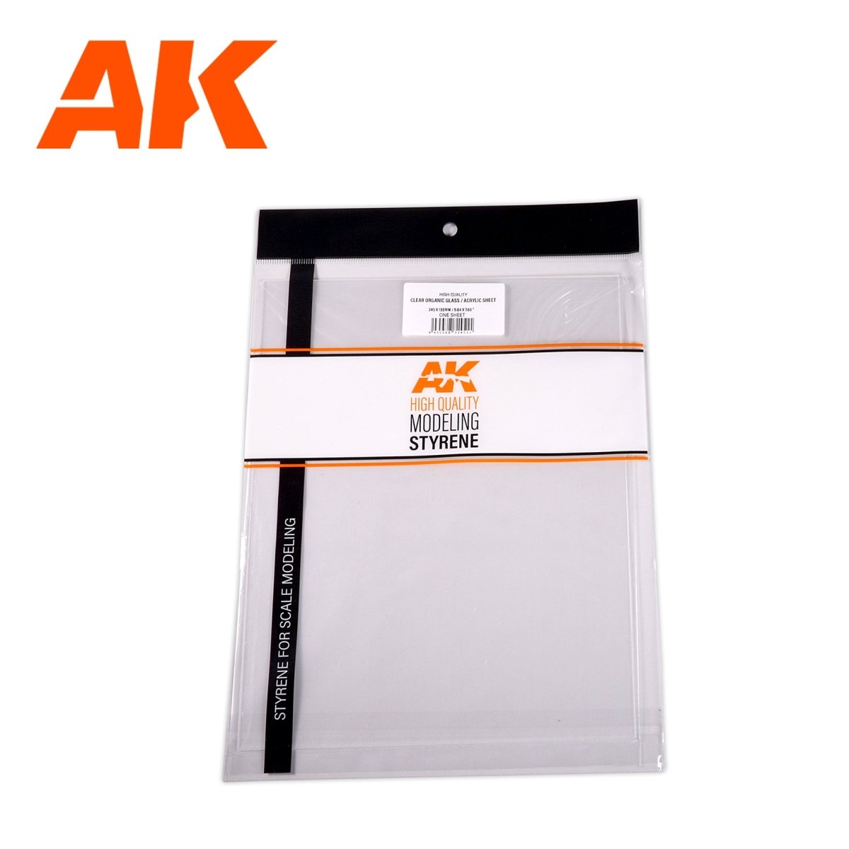 AK Interactive - 0,20 mm/0.008” Thickness-Clear Organic Glass/Acryl (AK6585)