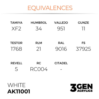 AK Interactive 3G - White 17ml (AK11001)