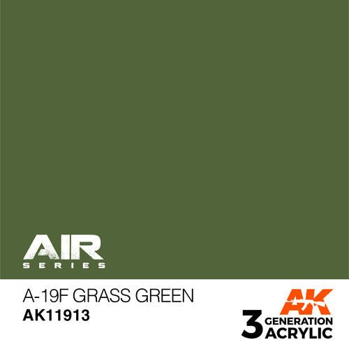 AK Interactive 3rd Gen Acrylic A-19f Grass Green (AK11913)