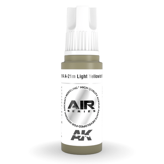 AK Interactive 3rd Gen Acrylic A-21m Light Yellowish Brown (AK11914)