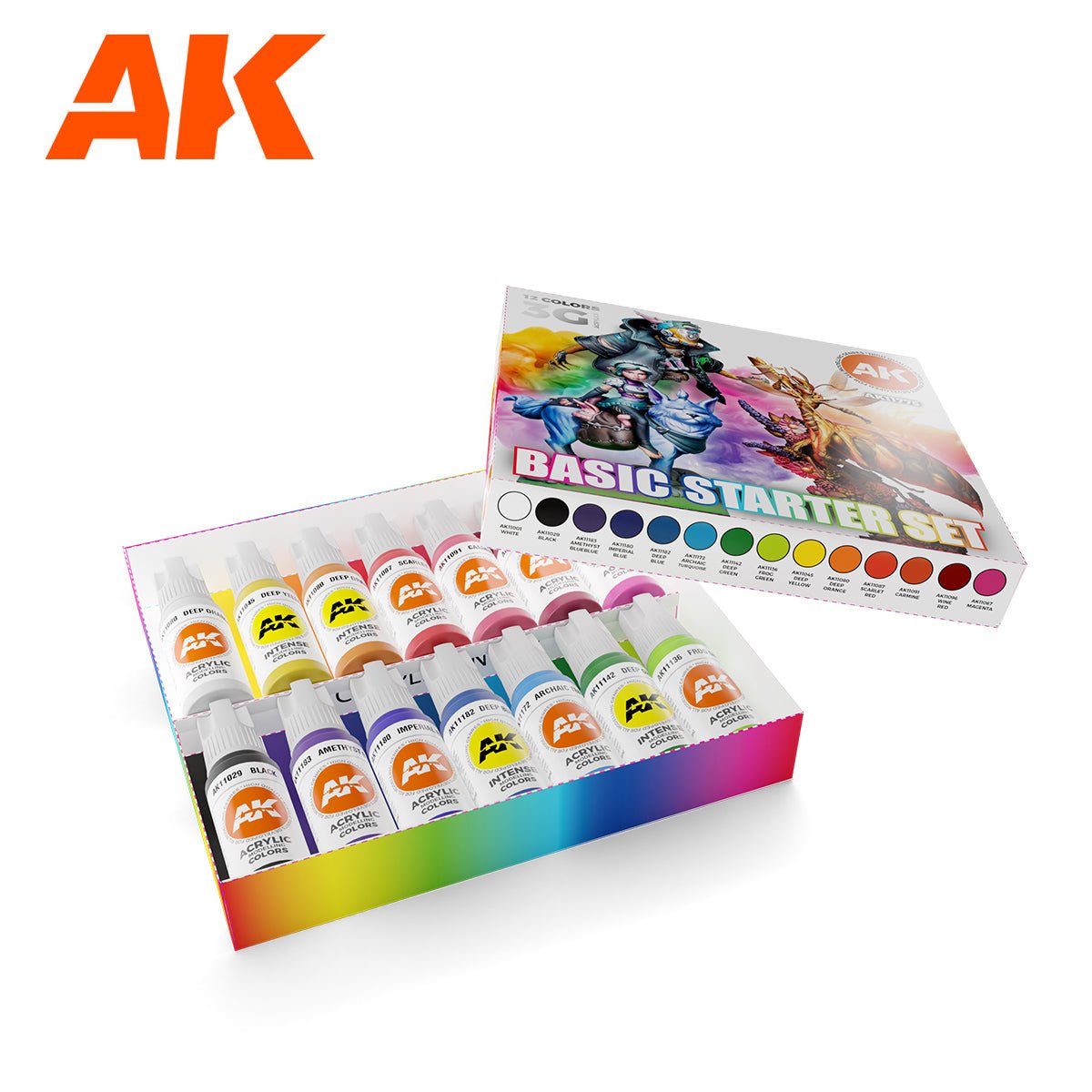 AK Interactive 3rd Gen Acrylic Basic Starter Set (AK11775)