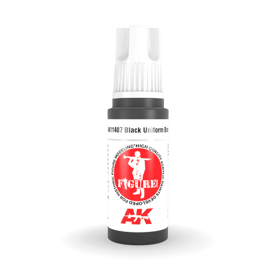 AK Interactive 3rd Gen Acrylic - Black Uniform Base 17ml (AK11407)