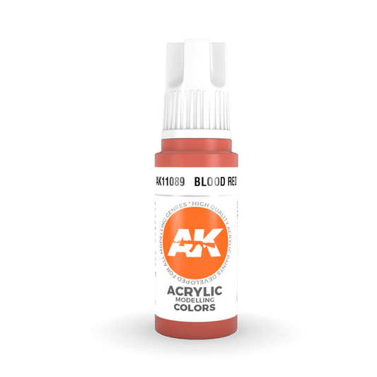 AK Interactive 3rd Gen Acrylic - Blood Red 17ml (AK11089)