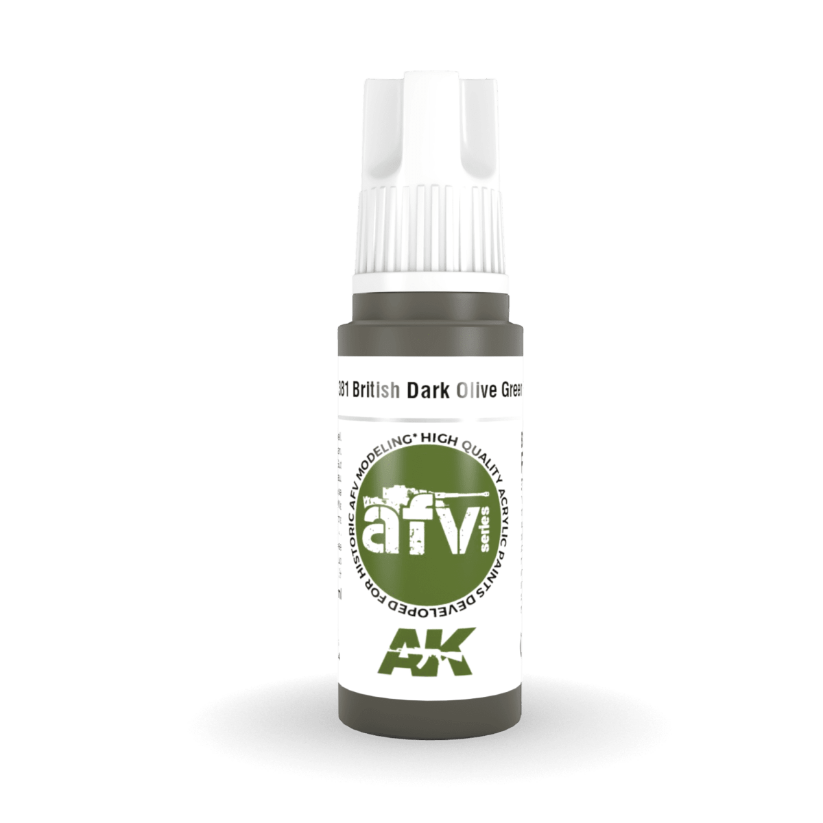 AK Interactive 3rd Gen Acrylic - British Dark Olive Green PFI 17ml (AK11381)