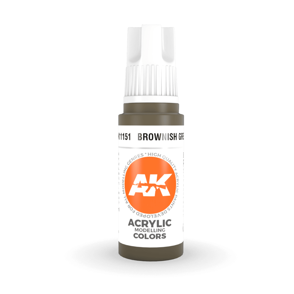 AK Interactive 3rd Gen Acrylic - Brownish Green 17ml (AK11151)