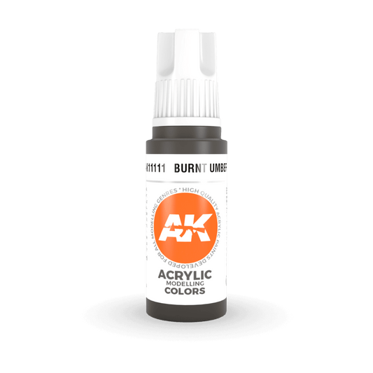 AK Interactive 3rd Gen Acrylic - Burnt Umber 17ml (AK11111)