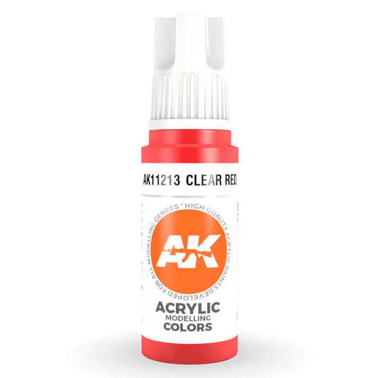 AK Interactive 3rd Gen Acrylic -Clear Red 17ml (AK11213)