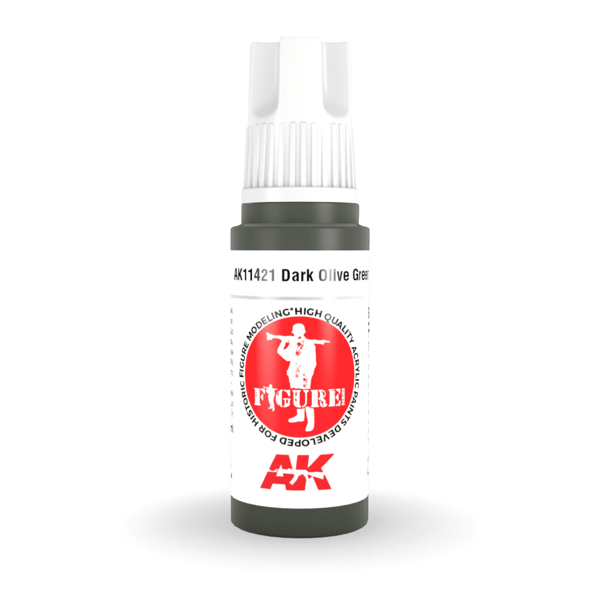 AK Interactive 3rd Gen Acrylic - Dark Olive Green 17ml (AK11421)