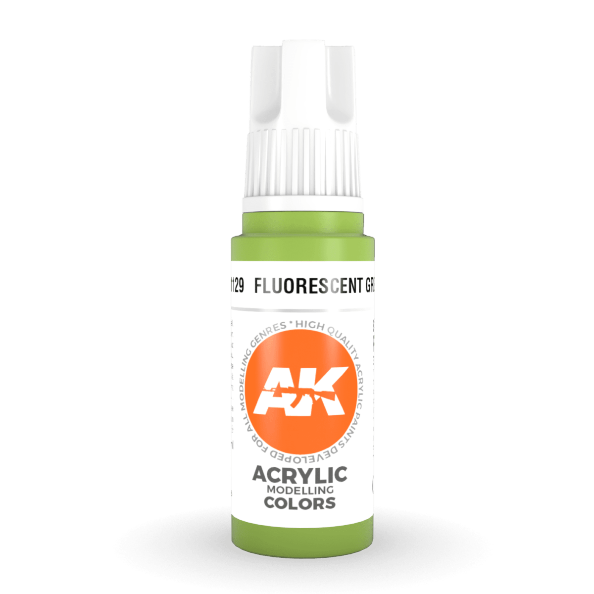 AK Interactive 3rd Gen Acrylic - Fluorescent Green 17ml (AK11129)