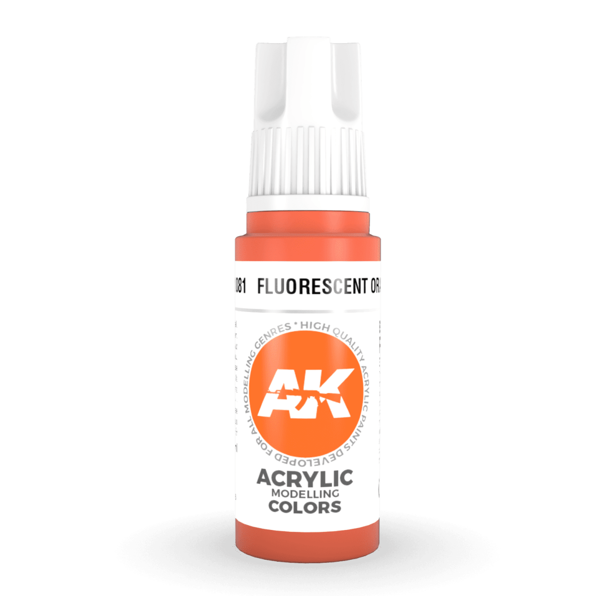 AK Interactive 3rd Gen Acrylic - Fluorescent Orange 17ml (AK11081)