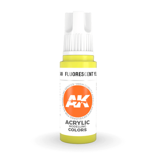 AK Interactive 3rd Gen Acrylic - Fluorescent Yellow 17ml (AK11049)