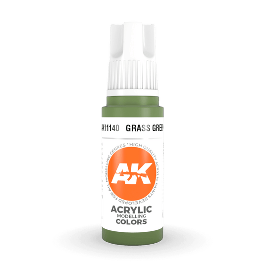 AK Interactive 3rd Gen Acrylic - Grass Green 17ml (AK11140)