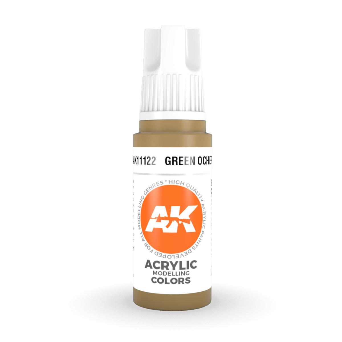 AK Interactive 3rd Gen Acrylic - Green Ocher 17ml (AK11122)