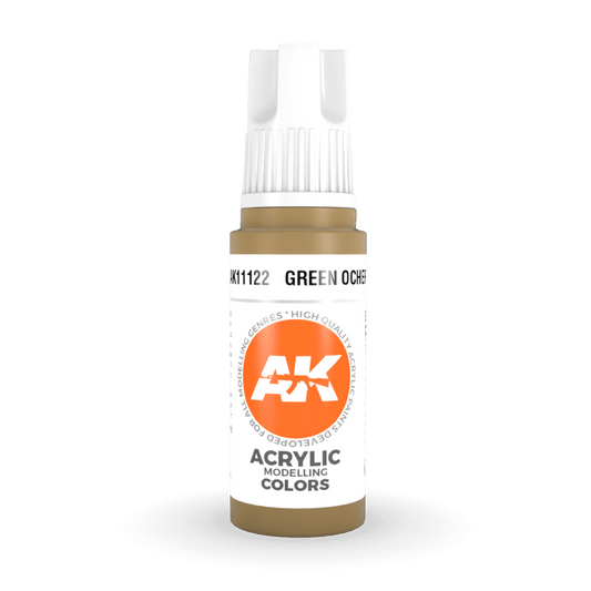 AK Interactive 3rd Gen Acrylic - Green Ocher 17ml (AK11122)