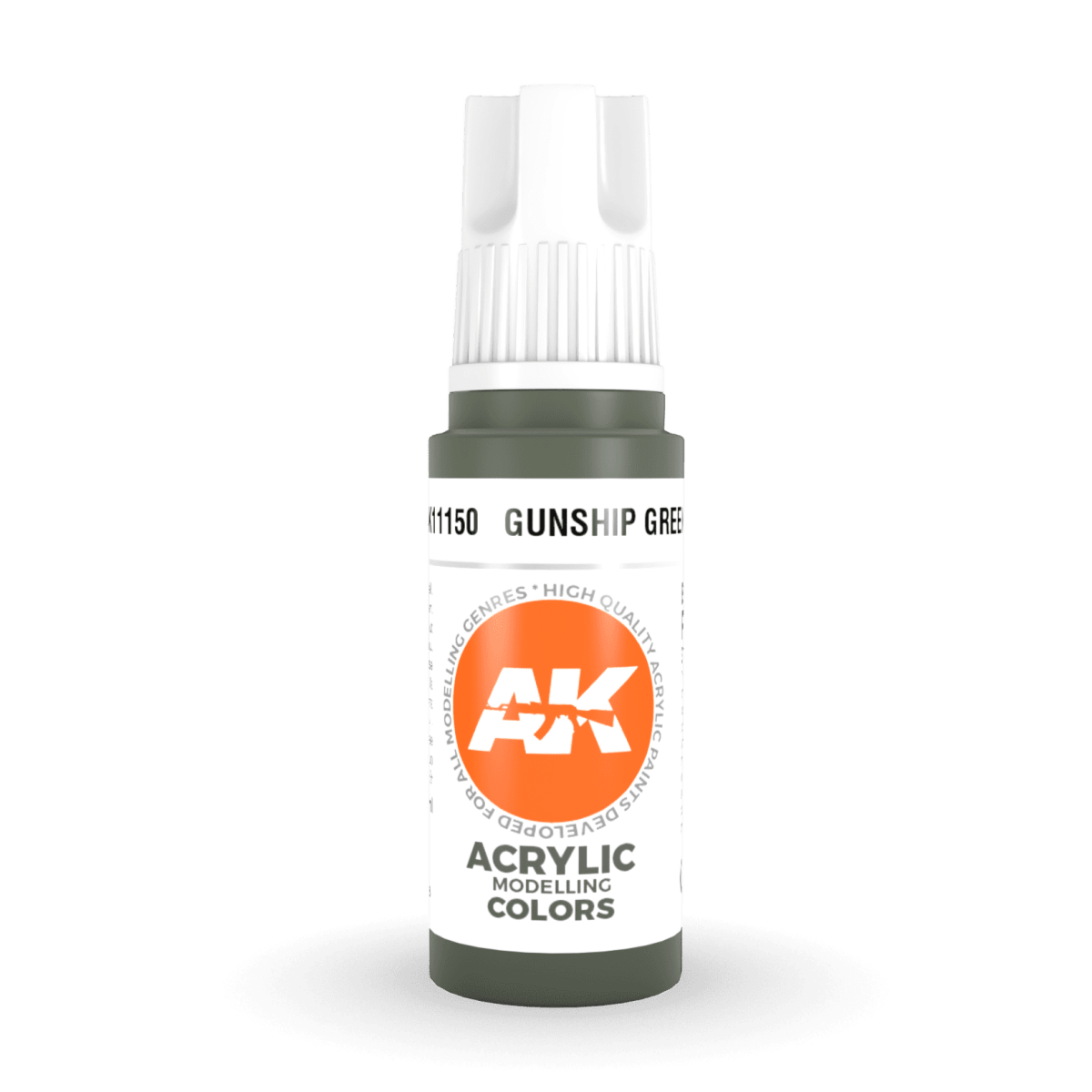 AK Interactive 3rd Gen Acrylic - Gunship Green 17ml (AK11150)