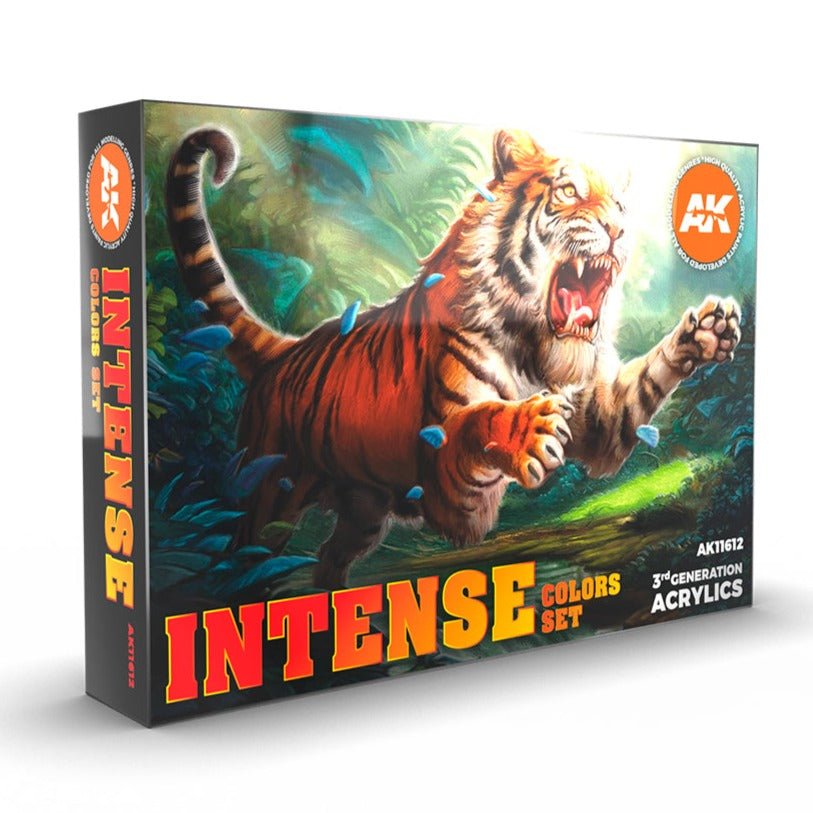 AK Interactive 3rd Gen Acrylic Intense Colors Set (AK11612)