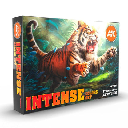 AK Interactive 3rd Gen Acrylic Intense Colors Set (AK11612)