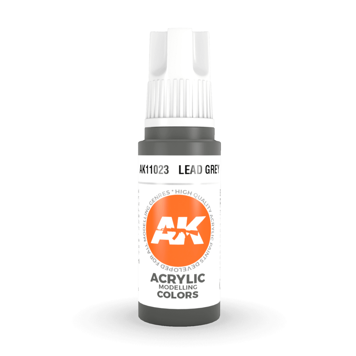 AK Interactive 3rd Gen Acrylic - Lead Grey 17ml (AK11023)