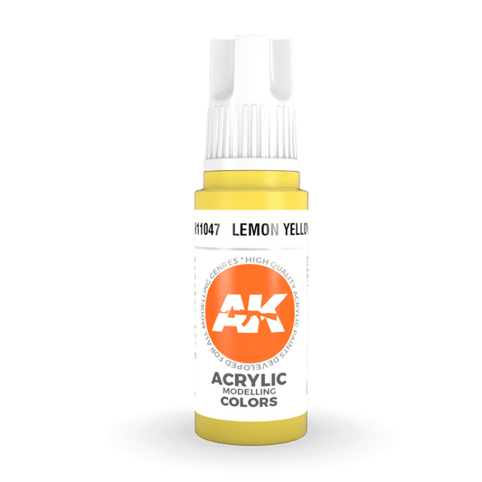 AK Interactive 3rd Gen Acrylic - Lemon Yellow 17ml (AK11047)
