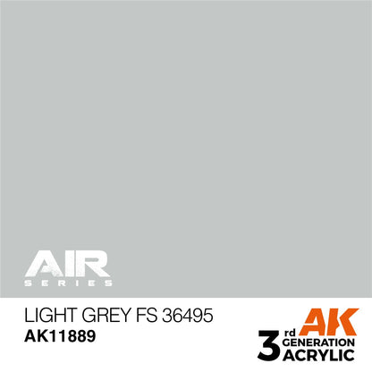AK Interactive 3rd Gen Acrylic Light Grey FS 36495 (AK11889)